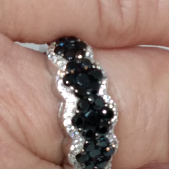 Black spinel ring size 6 - Picture 4 of 5